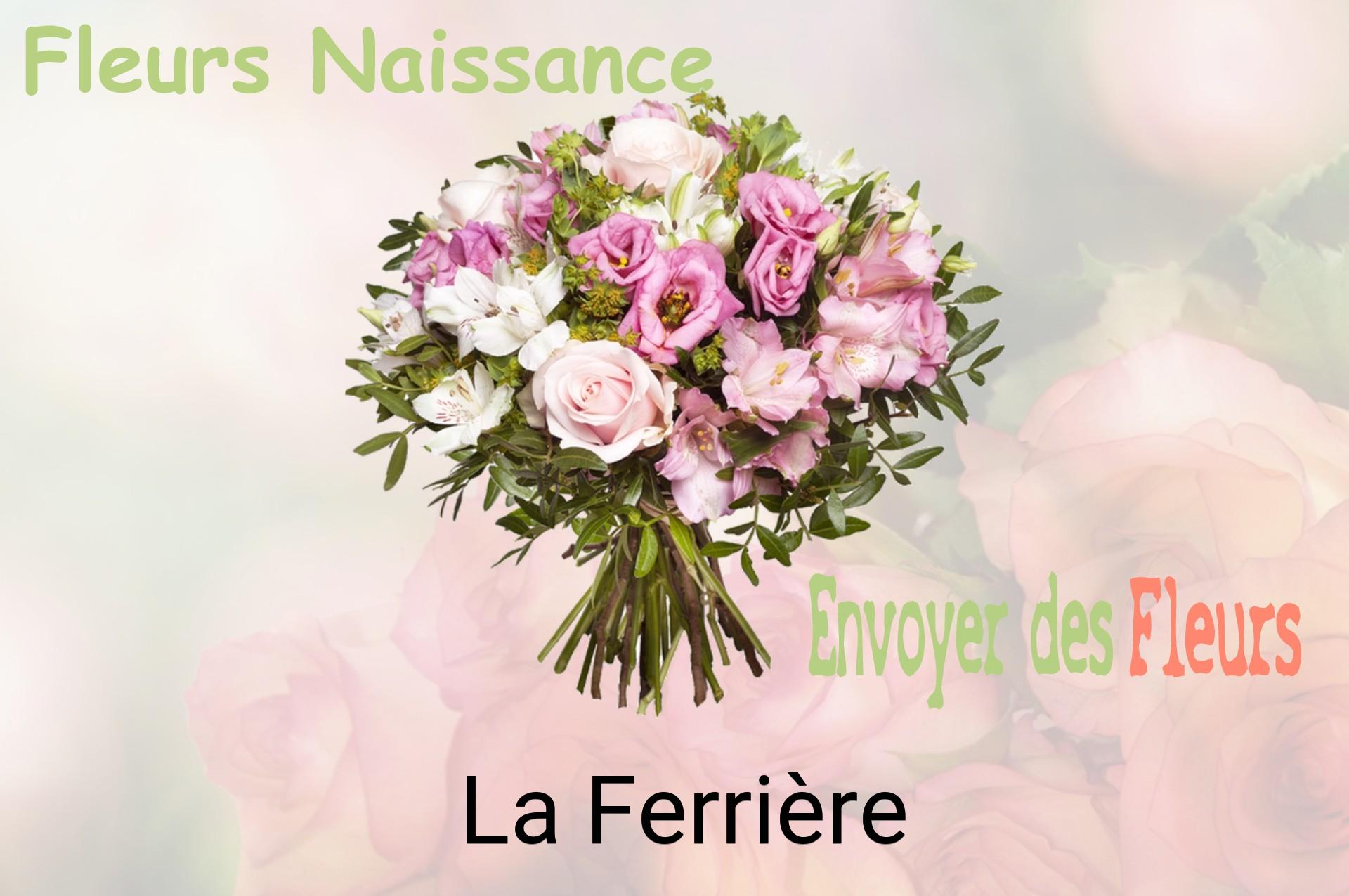 Bouquet de fleurs de naissance livré à La Ferrière